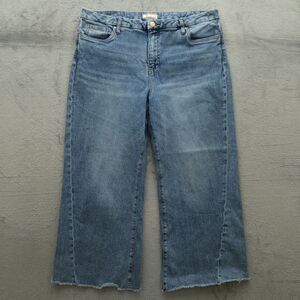 KUT from the Kloth Jeans Women's Sze 18 High-Rise Wide-Leg Denim 28 " Inseam